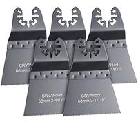 Lame de scie plongeante standard CRV pour outils multifonctions - 68 mm (x5) [AGT Professional]