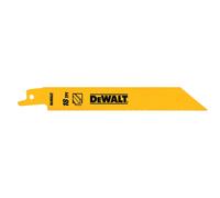 Lame de scie sabre BiM pour la coupe du métal 152 mm profondeur < 3 mm / 14 TPI - DT2384-QZ - DEWALT