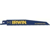 Lame de scie sabre Irwin 225mm 6 z/pouce / bois avec clous (2pcs)