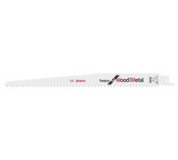 Lame de scie-sabre S 1111 DF, Heavy for Wood and Metal, lot de 5 Bosch Accessories 2608656261 Longueur lame de scie 225 mm 5 pc(s)