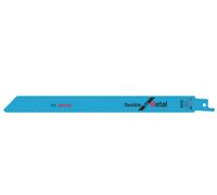 Bosch Professional 2 pièces Lame de scie sabre S 1122 BF Flexible for Metal (pour le métal, 225 x 19 x 0,9 mm, Accessoires scie alternative)