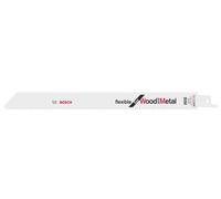 Lame de scie-sabre S 1122 HF, Flexible for Wood and Metal, lot de 2 Bosch Accessories 2608656270 Longueur lame de scie 225 mm