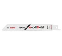 Bosch Accessories Coffret de 2 lame de scie sabre S 922 HF Flexible for Wood and Metal (longueur 150 mm, accessoires pour scie sabre), Gris