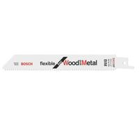 Lame de scie-sabre S 922 VF, Flexible for Wood and Metal, lot de 5 Bosch Accessories 2608656017 Longueur lame de scie 150 mm