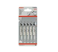 Bosch 5 x Lames de scie sauteuse T 101 D Clean for Wood (pour Bois tendre, coupe droite, Professional Accessoire Scie sauteuse)