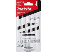 Lame de scie sauteuse Makita pour le bois Coupe nette B-19 - 63 mm - 12 - HCS - 5 pces