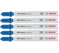 Bosch Lame de scie sauteuse PRO Metal medium T121AFC 92 mm, 5 pièces