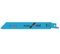 Bosch Professional 100 pièces Lame de scie sabre S 922 EF Flexible for Metal (pour le métal, 150 x 19 x 0,9 mm, Accessoires scie alternative)