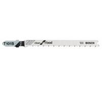 Bosch 100x Stichsägeblatt T 101 B (für weiches Holz, gerader Schnitt, Professional Zubehör Stichsäge)