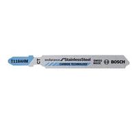 Lame de scie sauteuse T 118 AHM Endurance for Stainless Steel pack de 03 - BOSCH - 2608630663 Noir G