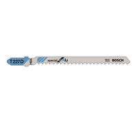 Lame de scie sauteuse T 227 D L.100mm Denture 3mm HSS 5 pces/carte BOSCH