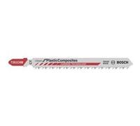 Lame de scie sauteuse T 301 CHM Clean Plastic Composites lot de 3 - BOSCH - 2608667450 Noir G