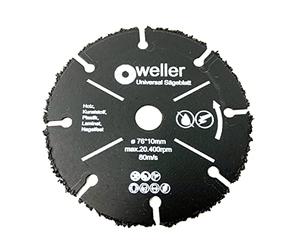 Lame de scie universelle pour bois, stratifié, plastique 76 x 10 mm Pour meuleuse d'angle sans fil 10,8 12 V Disque à tronçonner Mode d’emploi (langue française non garantie)