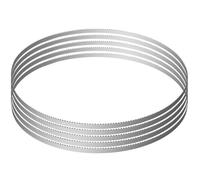 VEVOR Lot de 5 Lames de Scie à Ruban 1650x16x0,56 mm Lame de Scie à Os en Acier au Carbone Résistant Denture Tranchante Accessoire de Rechange pour Scie à Os de Boucher Couper Viande Congelé Os Épais