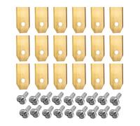 Lame De Tondeuse À Gazon 18-60 Pièces Avec Vis Compatible Avec La Tondeuse Automatique Husqvarna Compatible Avec Les Lames De Tondeuse De Réparation De Tondeuse À Gazon Robotisée Gardena(Gold 18pcs)