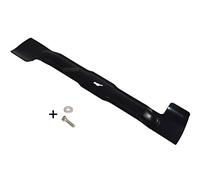 Lame de tondeuse à gazon 43 cm compatible avec Hurricane HE 43 HW (HE43HW) + vis