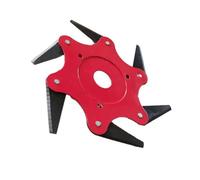 Lame de tondeuse à gazon à six lames en carbure, accessoire for jardin, ferme, outil électrique, tranchant, résistant à l'usure(Red flat tooth)