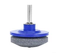 Lame de tondeuse à gazon compatible avec perceuse électrique en acier et carbure de silicium, conçue pour une utilisation d'outils de jardin tels que les bordures de pelouse et les motoculteurs (bleu)