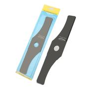 Lame de tondeuse à gazon en acier blanc avec dents, outils électriques, lame droite en forme de diamant, lame incurvée dentelée for débroussailleuse(4)