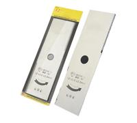Lame de tondeuse à gazon en acier blanc avec dents, outils électriques, lame droite en forme de diamant, lame incurvée dentelée for débroussailleuse(1)