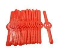 Lame De Tondeuse À Gazon, Lames De Tête De Coupe-herbe En Plastique | Pièces de rechange for tondeuse à gazon électrique, débroussailleuse de jardin(Red-20pcs)