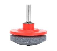 Lame de tondeuse à gazon pour perceuse électrique, conçue avec des matériaux en acier et carbure de silicium, compatible avec les outils de jardin, y compris les motoculteurs et houes (rouge)