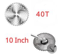 Lame de Tondeuse à Gazon Universelle de 10 Pouces, 40T/60T/80T, Coupe-arbre Circulaire de Remplacement en Carbure-10 Inch 40T