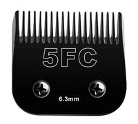 Lame De Tondeuse De Toilettage Amovible Noire For Chien Et Chat, Compatible Avec Andis, Compatible Avec Oster, A5, Compatible Avec Les Tondeuses For Animaux Wahl, Série KM10(5FC(6.3mm))