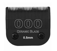 Lame De Tondeuse De Toilettage Amovible Noire For Chien Et Chat, Compatible Avec Andis, Compatible Avec Oster, A5, Compatible Avec Les Tondeuses For Animaux Wahl, Série KM10(OOO(0.5mm))