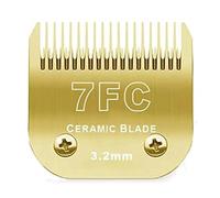 Lame De Tondeuse Détachable Noire 10/15/4FC/5FC/7FC, Compatible for Wahl, Compatible for Km, Compatible for Andis, Compatible for Oster, Tondeuses A5(Golden/3.2mm)