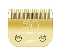 Lame De Tondeuse Détachable Noire 10/15/4FC/5FC/7FC, Compatible for Wahl, Compatible for Km, Compatible for Andis, Compatible for Oster, Tondeuses A5(Golden/0.5mm)