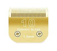Lame De Tondeuse Détachable Noire 10/15/4FC/5FC/7FC, Compatible for Wahl, Compatible for Km, Compatible for Andis, Compatible for Oster, Tondeuses A5(Golden/1.5mm)