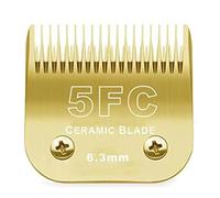 Lame De Tondeuse Détachable Noire 10/15/4FC/5FC/7FC, Compatible for Wahl, Compatible for Km, Compatible for Andis, Compatible for Oster, Tondeuses A5(Golden/6.3mm)