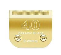 Lame De Tondeuse Détachable Noire 10/15/4FC/5FC/7FC, Compatible for Wahl, Compatible for Km, Compatible for Andis, Compatible for Oster, Tondeuses A5(Golden/0.25mm)