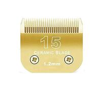 Lame De Tondeuse Détachable Noire 10/15/4FC/5FC/7FC, Compatible for Wahl, Compatible for Km, Compatible for Andis, Compatible for Oster, Tondeuses A5(Golden/1.2mm)
