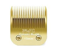 Lame De Tondeuse Détachable Noire 10/15/4FC/5FC/7FC, Compatible for Wahl, Compatible for Km, Compatible for Andis, Compatible for Oster, Tondeuses A5(Golden/13mm)