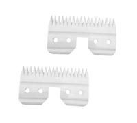 Lame De Tondeuse For Chien De Compagnie 3F 4F 5F 7F 9#10#30#40#50# A5, Compatible For Andis, Compatible For Oster, Compatible For Wahl(2 pack Ceramic)