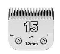 Lame De Tondeuse For Chien De Compagnie 3F,4F,5F,7F 9#,10#,30#,40#, 50# A5, Compatible For Wahl, Compatible For Andis, Compatible For Oster(Size 15-1.2mm)