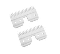 Lame De Tondeuse For Chiens De Compagnie, Compatible Avec Andis, Compatible Avec Oster A5, Compatible Avec Les Tondeuses Wahl Km, Tondeuses For Animaux(2pcs Ceramic blade)