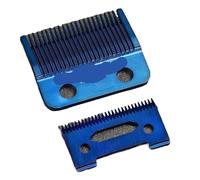 Lame De Tondeuse Plaquée Titane Bleu, Compatible Avec BRDCLIP, Lame De Rechange For Tondeuse Dégradée En Céramique Et Poudre Métallurgique