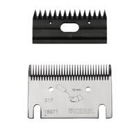Lame de tondeuse pour cheval Kerbl 15/31F Argenté 0,5 mm