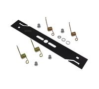 Lame de tondeuse / scarificateur, pour enlever la mousse pour différentes tondeuses + 4 ressorts trempés