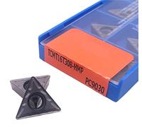 Lame de tournage indexable en métal 10 pièces TCMT16T304 TCMT16T308 HMP PC9030 outil de tournage interne carbure for acier inoxydable(TCMT16T308HMP PC9030)