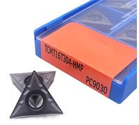 Lame de tournage indexable en métal 10 pièces TCMT16T304 TCMT16T308 HMP PC9030 outil de tournage interne carbure for acier inoxydable(TCMT16T304HMP PC9030)