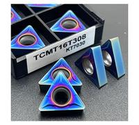Lame de tournage indexable en métal 10 pièces TCMT16T304 TCMT16T308 TCMT110204 TCMT110208 CNC outil de tournage en métal dur for pièces en acier inoxydable(TCMT 16T308 KT7030)