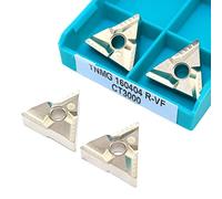 Lame de tournage indexable en métal 10 pièces TNMG160404 R VF Cermet lame carbure outil de tournage externe outils de coupe CNC outils de coupe de tour CNC