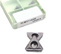 Lame de tournage indexable en métal 10 pièces X TCMT110208 TCMT16T304 DCMT11T308 LF6018 CNC outil de tournage en carbure pièces d'outils de tour(TCMT110208 LF6018)