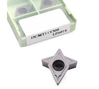 Lame de tournage indexable en métal 10 pièces X TCMT110208 TCMT16T304 DCMT11T308 LF6018 CNC outil de tournage en carbure pièces d'outils de tour(DCMT11T308 LF6018)