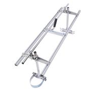 Lame de tronçonneuse en alliage d'aluminium 0-47,24 pouces réglable 100 cm Rail de guidage 13,78 pouces Hauteur de coupe pour la sylviculture Fabrication de bois de construction Jardin DIY