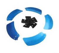 Lame de ventilateur de rechange pour support électrique et ventilateur de table avec design à 5 lames en aluminium et base de couvercle d'écrou de 35,6 cm et 45,7 cm